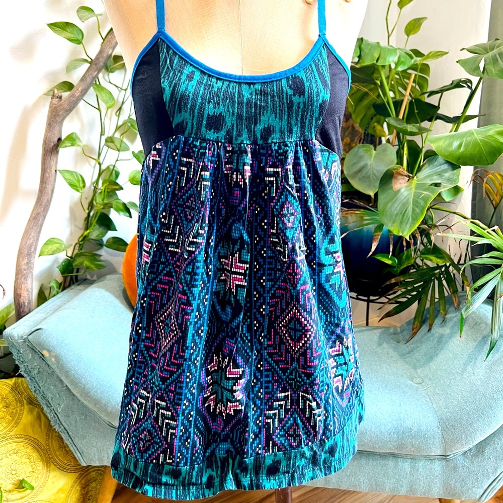 Urban Outfitters Bright Blue Boho Tank